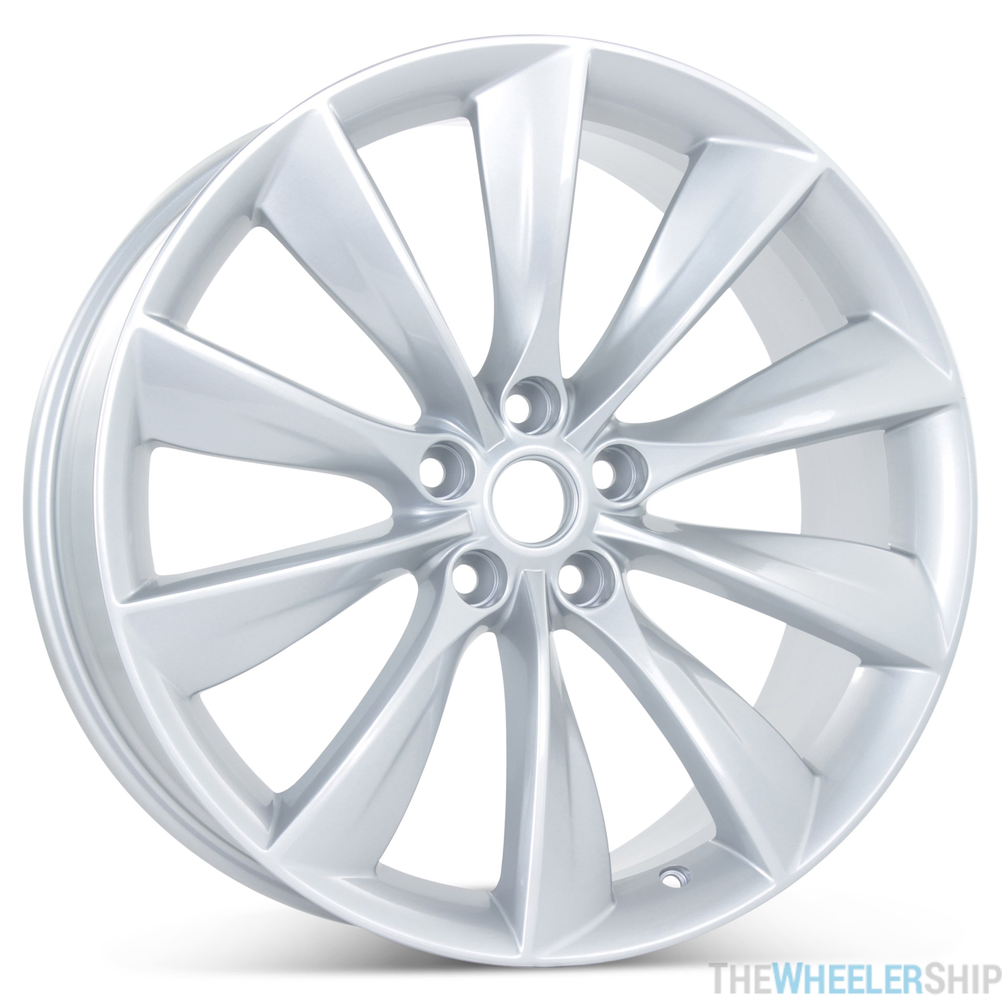 New 21 X 85 Front Wheel For Tesla Model S 2012 2013 2014 2015 2016 2017 Silver Rim 98727
