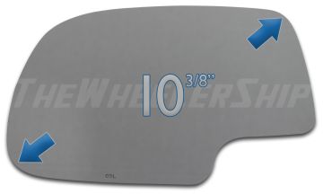 New Mirror Glass for Chevy Silverado GMC Sierra Truck Power Driver Left Side 2734