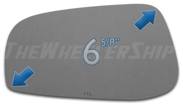 New Mirror Glass Replacements For Volvo S60 S80 2004-2006 Driver Left Side 4127