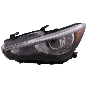 LED Headlight CAPA Certified Left Driver Fits 2018-2022 Infiniti Q50 Hybrid