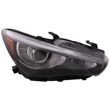 LED Headlight CAPA Certified Right Passenger Fits 2018-2022 Infinity Q50 Hybrid  
