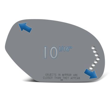 New Mirror Glass Replacements For Chevy Silverado GMC Sierra Escalade 2007-2008 Passenger Side W/ Turn Signal