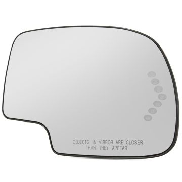 New Mirror Glass and Backplate for Chevy GMC Truck Right Passenger Side Power Turn Signal