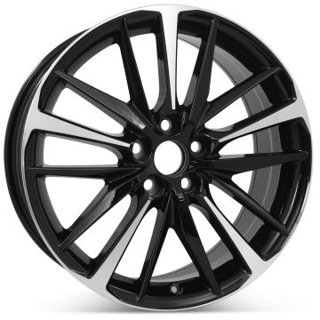 New 19" x 8" Replacement Wheel for Toyota Camry XSE 2018 2019 2020 2021 Machined W/ Black Rim 75222