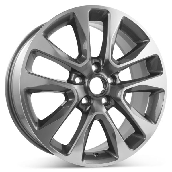 New 20" x 8" Replacement Wheel for Jeep Grand Cherokee 2017-2022 Polished w/ Charcoal Rim 9168