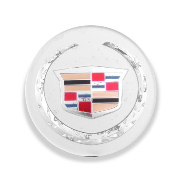 Used OE Genuine Cadillac Silver w/ Color Logo Center Cap 9397375 for ATS