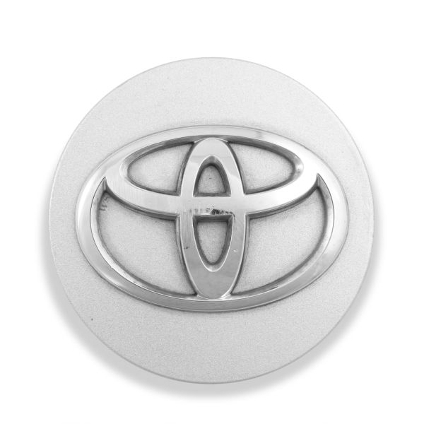Used OE Genuine Toyota Silver w/ Chrome Logo Center Cap 42603-08030 for Camry & Sienna