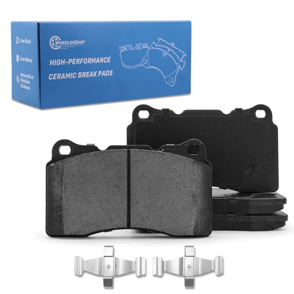 New Front Ceramic Brake Pads for Buick Regal Cadillac ATS CT6 CTS STS XTS Chevrolet Camaro Corvette Ford Mustang Honda Civic Mitsubishi Lancer D1001