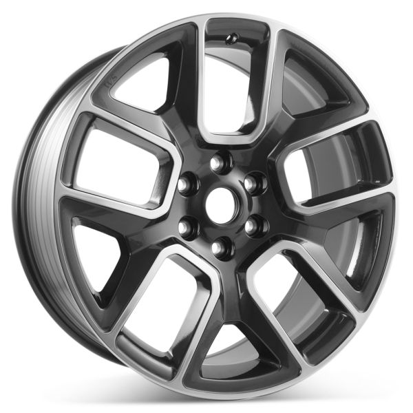 New 22" x 9" Replacement Wheel for Ram 1500 2019-2025 Polished w/ Charcoal Rim 2684