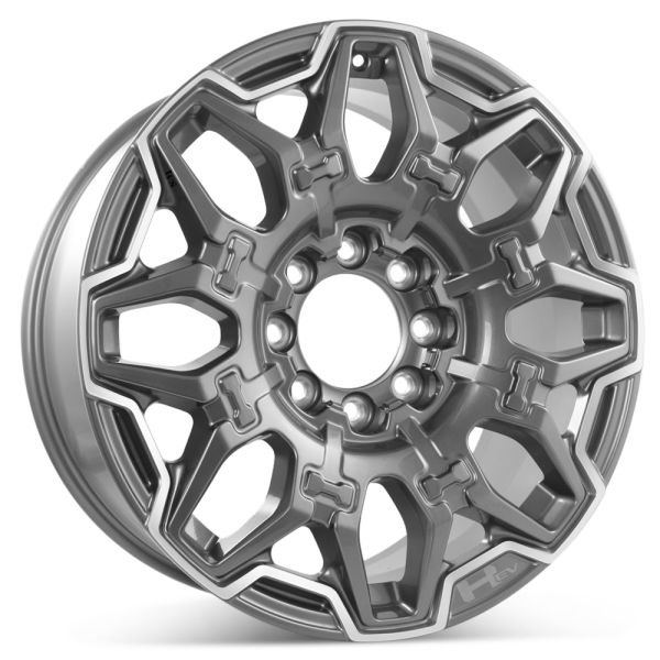Open Box 22" x 9.5" GMC Hummer EV 2023 2024 Factory OEM Wheel Machined w/ Charcoal Rim 14094