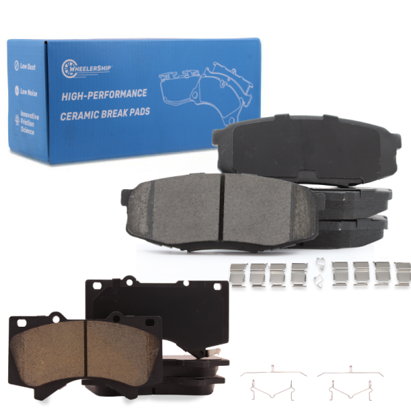 Front and Rear Brake Pad Kit for Lexus LX570 Toyota Land Cruiser Sequoia Tundra