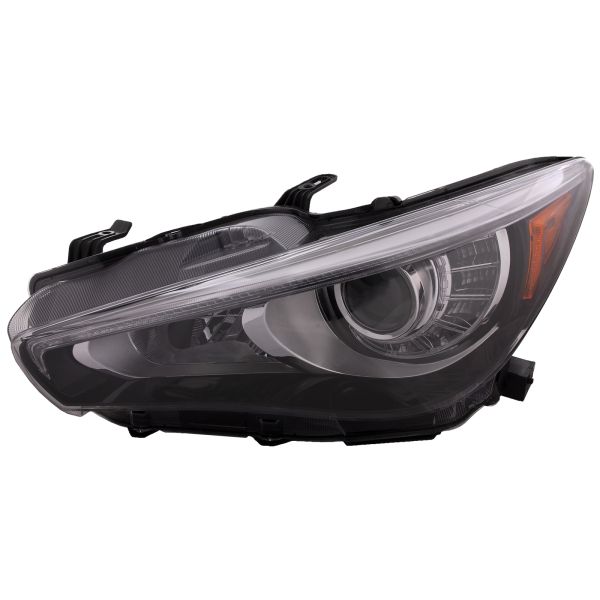 LED Headlight CAPA Certified Left Driver Fits 2018-2022 Infiniti Q50 Hybrid