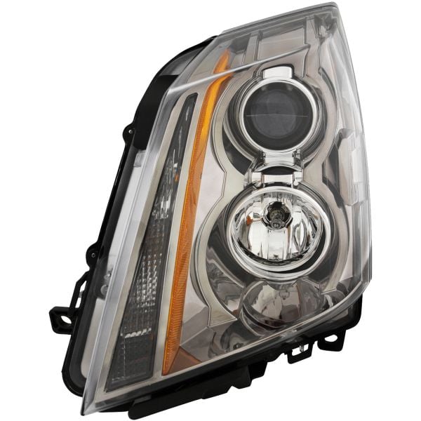 Headlight Halogen CAPA Certified Left Hand Driver Side Fits 2008-2013 Cadillac CTS 11-14 CTS Coupe and Wagon