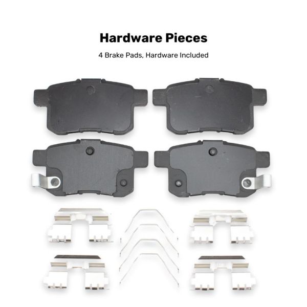 New Rear Ceramic Brake Pads for Acura TSX Honda Accord Hybrid D1451