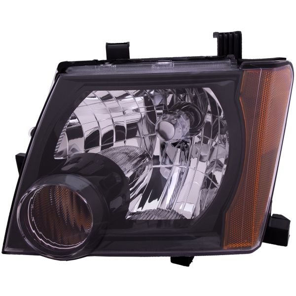 Headlight Halogen Black Housing Left Driver Fits 2008-2012 Nissan Xterra S Model X Model