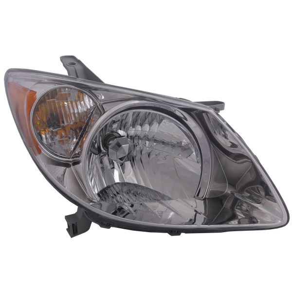 Headlight Halogen Chrome Passenger Right Fits 2005-2008 Pontiac Vibe