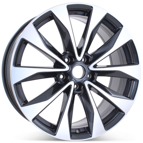 New 19" x 8.5" Alloy Replacement Wheel for Nissan Maxima 2016-2023 Machined w/ Charcoal Rim 62723