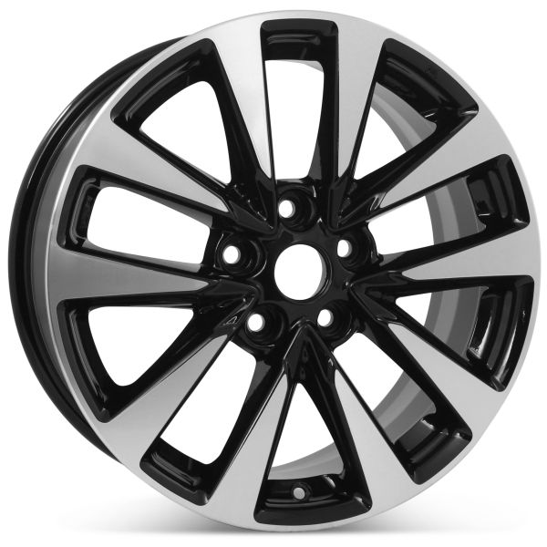 New 17” x 7.5” Replacement Wheel for Nissan Altima 2016 2017 2018 Machined w/ Black Rim 62719