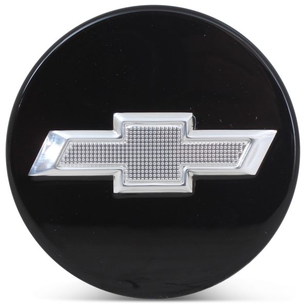 OE Genuine Chevrolet Camaro Impala Malibu Volt Equinox 2010-2019 Center Cap Black W/ Chrome Logo 9594156/22791586