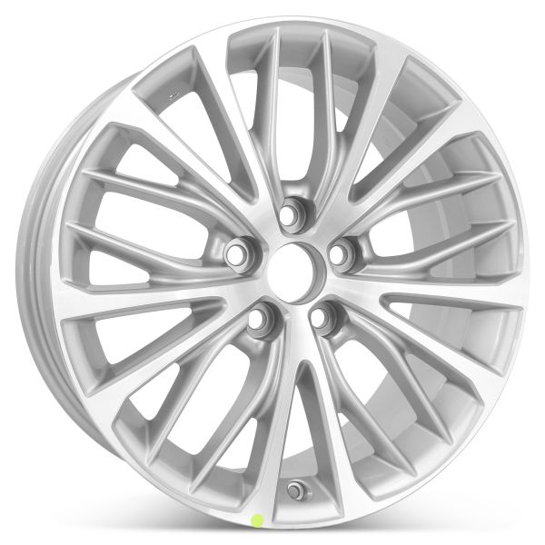 New 18" x 8" Replacement Wheel for Toyota Camry SE 2018 2019 2020 Rim 75221 Machined W/ Silver