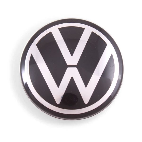 Used OE Genuine Volkswagen Black w/ Chrome Logo Center Cap 2GJ-601-171 for Taos & Tiguan