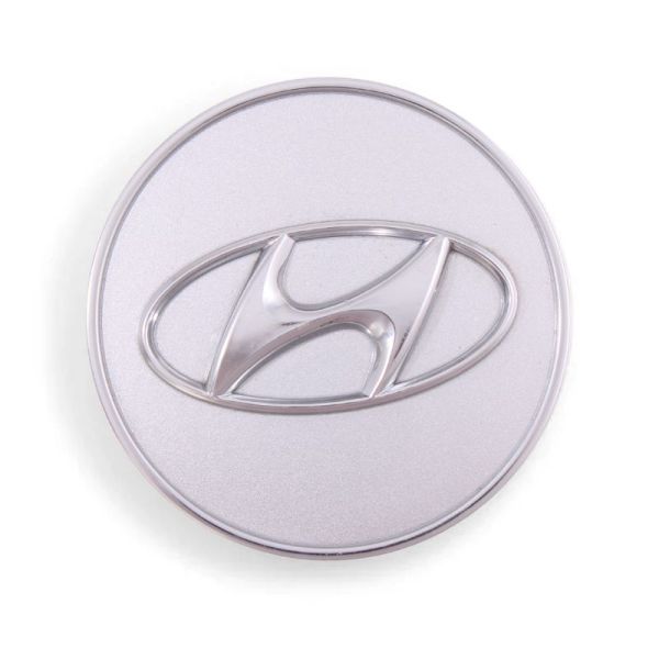 Used OE Genuine Hyundai Silver w/ Chrome Logo Center Cap 52960-2S250 for Elantra & Tucson