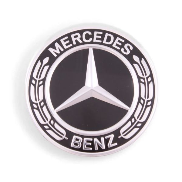 Used OE Genuine Mercedes-Benz Black w/ Wreath Center Cap A1674015900 for C