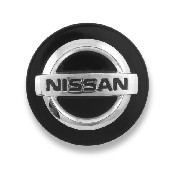 Used OE Genuine Nissan Black w/ Chrome Ring and Logo Center Cap 40342-4AF2A for Rogue & Sentra