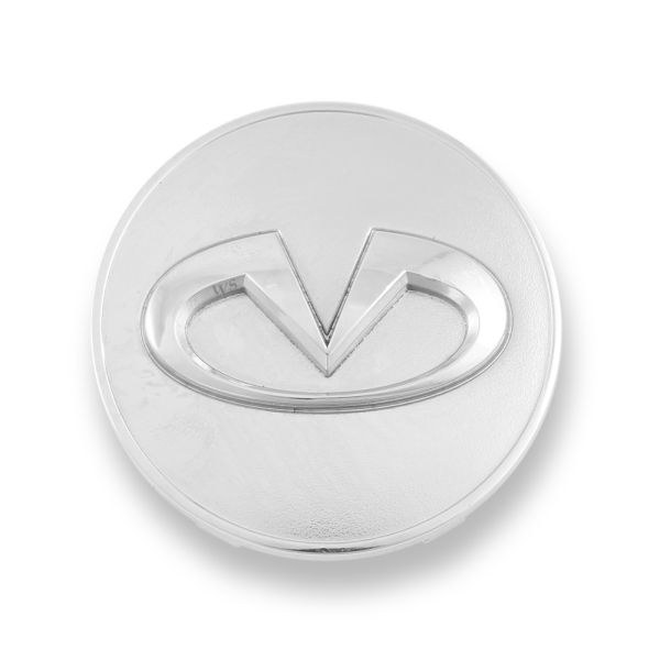 Used OE Genuine Infiniti Silver w/ Chrome Logo Center Cap 40343-1CA4A for Q60 & QX50