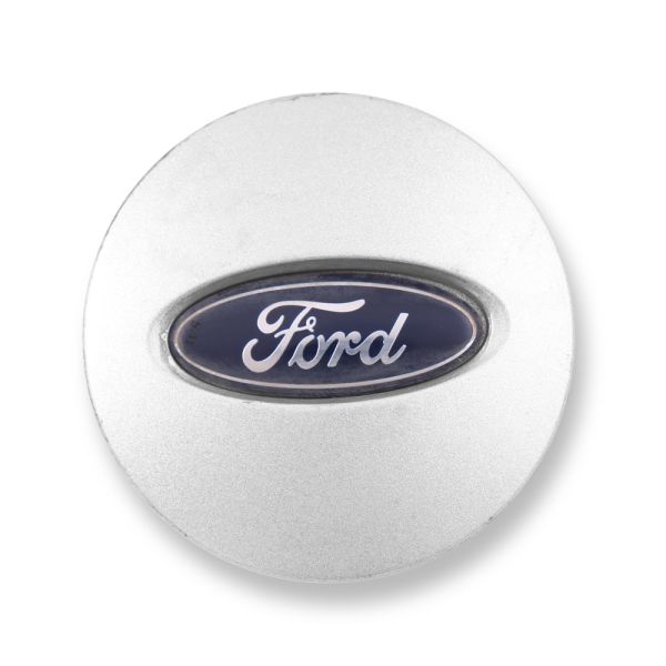 Used OE Genuine Ford Sparkle Silver w/ Oval Blue Logo Center Cap 6F2Z-1130-B for Crown Victoria