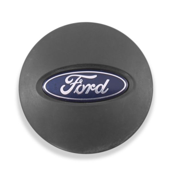 Used OE Genuine Ford Gray w/ Blue and Chrome Logo Center Cap CL3Z-1130-B for F-150