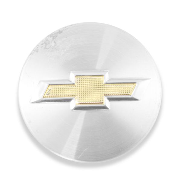 Used OE Genuine Chevrolet Brush Silver w/ Golden Bowtie Logo Center Cap 9594156 for Cruze