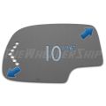 New Mirror Glass Chevrolet Silverado Tahoe Suburban GMC Truck Left Drivers Side Power Turn Signal