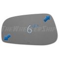 New Mirror Glass Replacements For Volvo S60 S80 2004-2006 Driver Left Side 4127