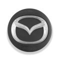 Used OE Genuine Mazda Gloss Black w/ Chrome Emblem Center Cap BJS7-37190 for CX-30