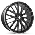 23" x 10" Aston Martin DBX 2023 2024 Factory OEM Front Wheel Black with Polished Rim 95621 TAKE-OFF