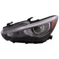 LED Headlight CAPA Certified Left Driver Fits 2018-2022 Infiniti Q50 Hybrid