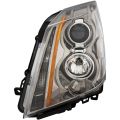 Headlight Halogen CAPA Certified Left Hand Driver Side Fits 2008-2013 Cadillac CTS 11-14 CTS Coupe and Wagon