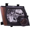 New Replacement Headlight for Nissan Xterra Passenger Side 2008-2012 Halogen Black Housing NI2503189