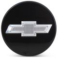 OE Genuine Chevrolet Camaro Impala Malibu Volt Equinox 2010-2019 Center Cap Black W/ Chrome Logo 9594156/22791586