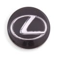 Used OE Genuine Lexus Black w/ Chrome Logo Center Cap 42603-53110 for ES, IS & RX