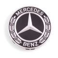 Used OE Genuine Mercedes-Benz Black Wreath Center Cap 222-400-22-00-9040 for C, E & GLC Class