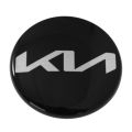 OE Genuine Kia Black Center Cap w/ Silver Logo 52960R0100 for Multiple Models CAP7401