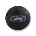 Used OE Genuine Ford Black w/ Chrome & Blue Ford Oval Emblem Center Cap 5L2Z-1130-BA for Edge