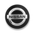 Used OE Genuine Nissan Black w/ Chrome Ring and Logo Center Cap 40342-4AF2A for Rogue & Sentra