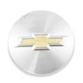 Used OE Genuine Chevrolet Brush Silver w/ Golden Bowtie Logo Center Cap 9594156 for Cruze